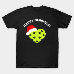 Happy Dinkmas! Christmas Pickleball T-Shirt